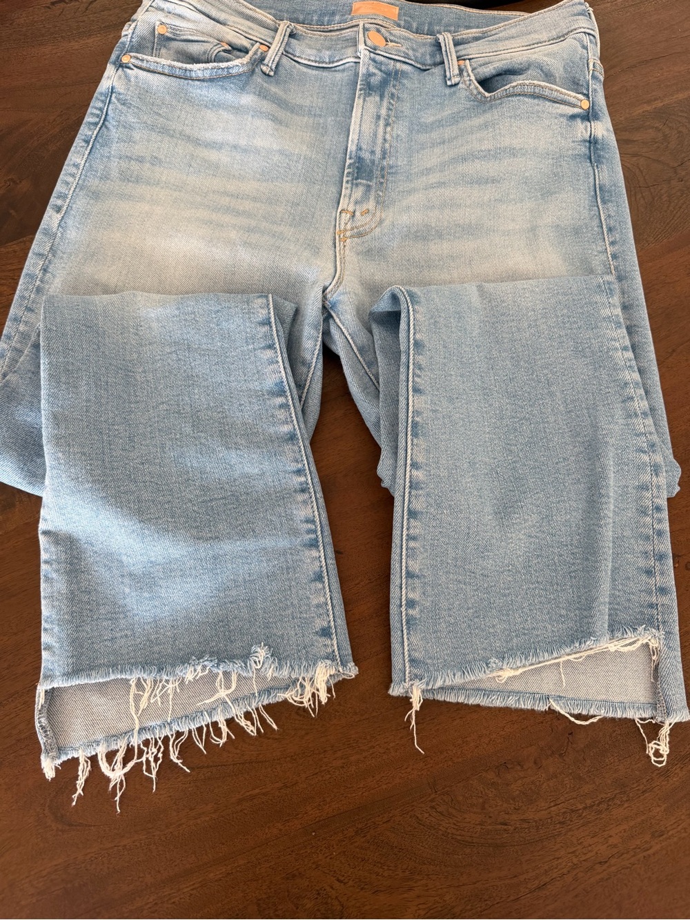 MOTHER Light Blue Cropped Ankle Jeans - Picture 8 of 9